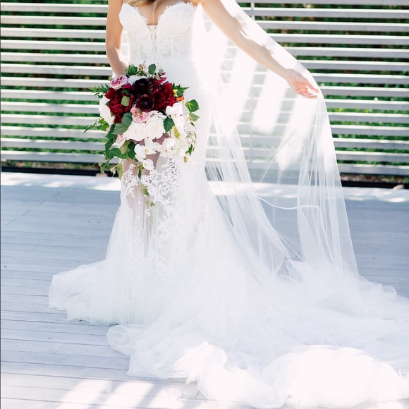 Inbal Dror Haute Couture Mermaid Wedding Dress - Picture 2 of 16